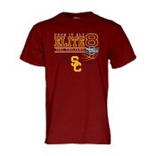 USC Trojans Women's Basketball 2025 Elite 8 Bound Cardinal T-Shirt